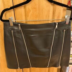 H&M Mini Skirt with Zipper Details